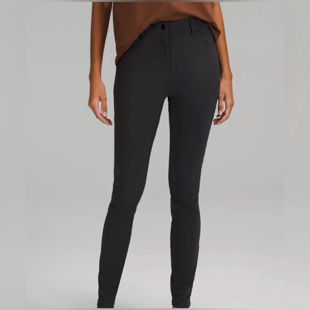 Lululemon city sleek slim high rise pant women’s size 27 black
